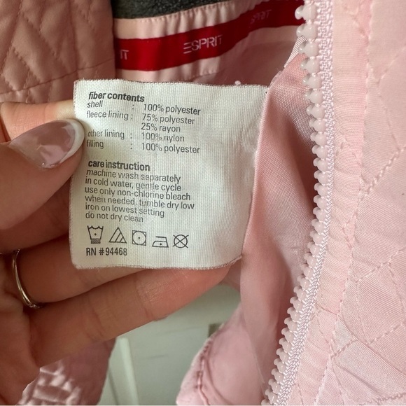 ESPRIT Pink Quilted Jacket - Picture 6 of 9